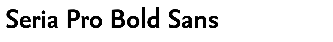 Seria Pro Bold Sans